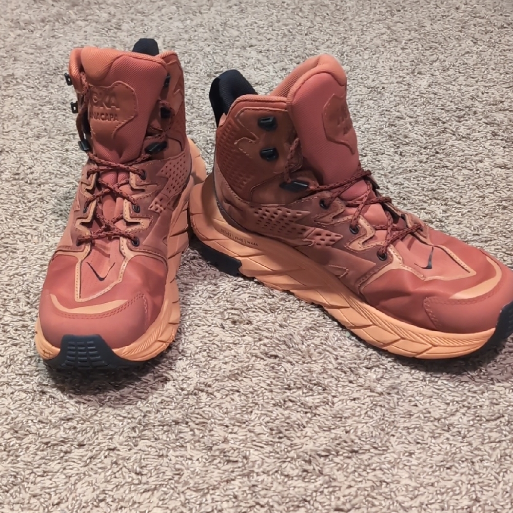 Hoka Men's Athletic Shoes in Copper and Black